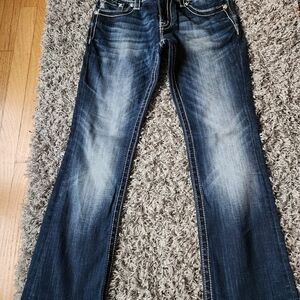 Miss Me Dark Wash Sinature  Boot Cut Jeans